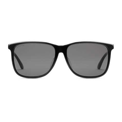 gucci specialized fit rectangular-frame acetate sunglasses|gucci rectangle sunglasses women.